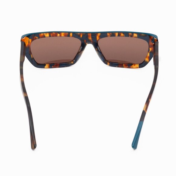 Alain Mikli A0 5053 Armitage 002/73 Teal Brown Tortoise Shield Sunglasses - Picture 11 of 14